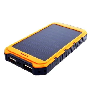 Sunen Sunen Power Bank 6000mAh z panelem solarnym 0.8W pomarańczowy (S6000Y) - Powerbanki - miniaturka - grafika 1