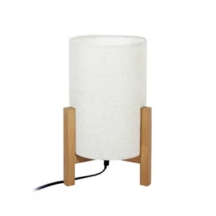 Ones lampa stołowa 1xE27 drewno/biała TB-85930-M-WH-WO - Lampy stojące - miniaturka - grafika 1