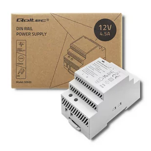 Qoltec Zasilacz Na Szynę Din 60W 24V 2.5A Szary - Pozostałe akcesoria sieciowe - miniaturka - grafika 1