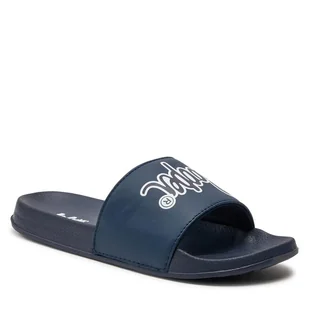 Klapki Lee Cooper LCW-24-42-2480LA Navy/White - Klapki i japonki damskie - miniaturka - grafika 1