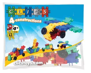 Clics Clicstoys 4 constructions woreczek 22 klocki - Klocki - miniaturka - grafika 2