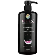 Szampony do włosów - Totex TOTEX szampon i odżywka 2 w 1, 750 ml, szampon i odżywka do włosów w jednym - miniaturka - grafika 1