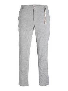 JACK & JONES Męskie spodnie lniane, granatowy blezer, 31W / 32L - Spodenki męskie - miniaturka - grafika 1