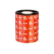 Taśmy do drukarek barwiące - Taśma termotransferowa Zebra 89mm x 450m 1" żywiczna (05100BK08945) black - miniaturka - grafika 1