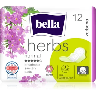 Bella Herbs Werbena podpaski higieniczne ze skrzydełkami 12 sztuk - Podpaski - miniaturka - grafika 1