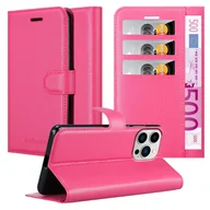 Etui i futerały do telefonów - Etui ochronne Cadorabo do Apple iPhone 14 PRO w kolorze różowym etui na telefon komórkowy z magnetycznym zamknięciem - miniaturka - grafika 1