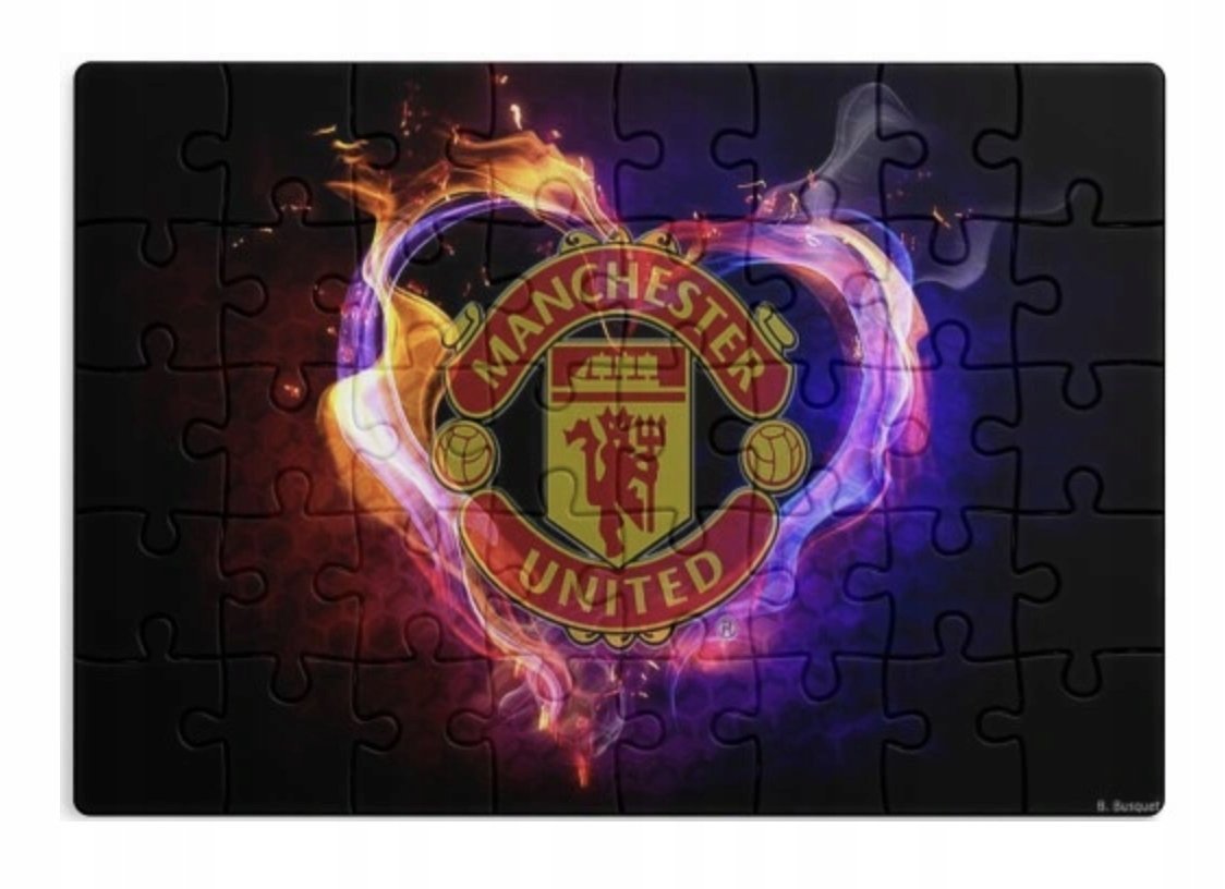 PUZZLE MANCHESTER UNITED A3 252 el z Nadrukiem + IMIĘ #134