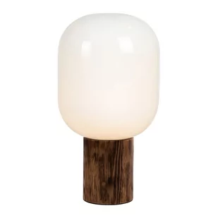 Ciemnobrązowa lampa stołowa z szklanym kloszem (wysokość 44 cm) Skene – Markslöjd - Noże stołowe - miniaturka - grafika 1