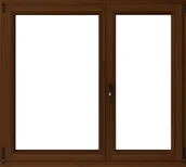 Okna - Lupol 2-szybowe fasadowe kolor lakier orzech O18 RU 1465x1135 mm - miniaturka - grafika 1