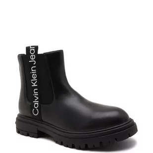 CALVIN KLEIN JEANS Botki - Buty dla dziewczynek - miniaturka - grafika 1