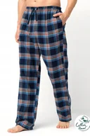 Piżamy damskie - KEY SPODNIE OD PIŻAMY MĘSKIE MHT 431 B25 L GRANATOWY - miniaturka - grafika 1