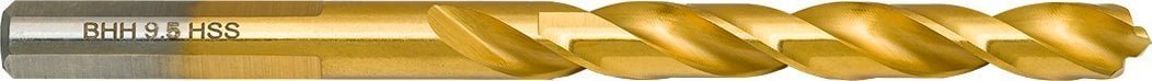 Irwin Wiertło do metalu Baildon DIN 338 RN 9,5 mm, HSS TiN S, 125-81 mm chwyt 3-płaszczyznowy