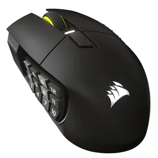 Corsair Scimitar Elite Wireless SE myszka Gaming Po prawej stronie RF Wireless + Bluetooth Optyczny 33000 DPI CH-9314014-WW - Myszki - miniaturka - grafika 1