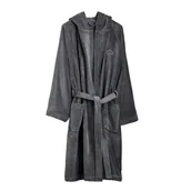 Szlafroki damskie - Kleine wolke chill luksusowy szlafrok frotte rozm. l/xl 100% bawełna ciemnoszary 3045901065 - miniaturka - grafika 1