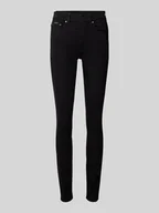 Spodnie damskie - Jeansy o kroju skinny fit z 5 kieszeniami - miniaturka - grafika 1