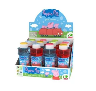 Bańki mydlane glass Peppa pig 300ml 12szt) - Bańki mydlane - miniaturka - grafika 1