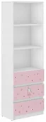 Półki i regały dla dzieci - Regał B-3 Dużo Wzorów 3 Szuflady 3 Półki Biały - miniaturka - grafika 1