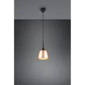 Lampy sufitowe - Trio Chiron lampa wisząca 1-punktowa czarna/mosiądz 310800108 310800108 - miniaturka - grafika 1