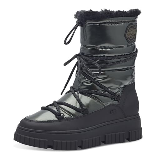 s.Oliver Damskie buty WL Lace Boot 5-26401-43 śniegowce, zielone, 38 EU, zielony, 38 EU