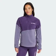Buty trekkingowe damskie - Adidas Terrex Sweter Typu Troyer Z Polaru Terrex Multi Climawarm lila - miniaturka - grafika 1