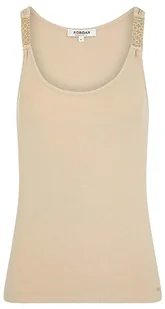 Morgan damski top DUA Beige TL, len, L - Koszulki i topy damskie - miniaturka - grafika 1