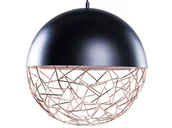 Lampy sufitowe - Beliani Lampa wisząca Lampa wisząca metalowa czarna PADMA - miniaturka - grafika 1