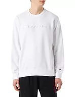 Bluzy męskie - Champion Bluza męska, biały, S - miniaturka - grafika 1