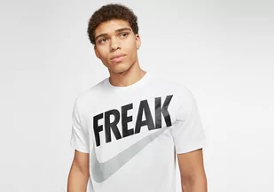 Nike Giannis 'Freak' Dri-Fit Tee White Grey - Koszulki męskie - miniaturka - grafika 1