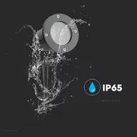 Lampy ogrodowe - Oprawa Gruntowa Ogrodowa Wbijana Aluminium GU10 Czarna IP65 V-TAC VT-7701 3 Lata Gwarancji - miniaturka - grafika 1