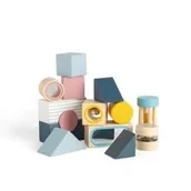 Klocki - Zestaw drewnianych klocków sensorycznych | Bigjigs Toys - miniaturka - grafika 1