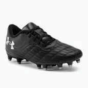 Piłka nożna - Buty piłkarskie dziecięce Under Armour Magnetico Select JR 3.0 FG black/metallic silver - miniaturka - grafika 1