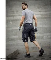 Spodnie sportowe męskie - Ardon ARDON URBAN szorty spodenki 65 % poliester, 35 % bawełna, canvas, ok. 270 g/m2 Tabiflex - stretch, 10 kieszeni na - czarny H6537 66 - miniaturka - grafika 1