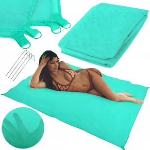 Mata Plażowa Koc Na Plażę Sand Free 150X200Cm Xxl - Koce piknikowe - miniaturka - grafika 1
