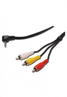 PremiumCord Kabel RCA Cinch x3 MiniJack 3.5 mm 1.5 Czarny kjack4cin - Kable - miniaturka - grafika 1