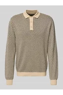 Swetry męskie - Sweter z dzianiny z kołnierzykiem polo model BAO POLO KNIT - Blend - miniaturka - grafika 1