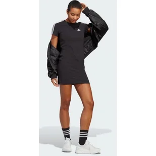 Sukienka adidas 3 Stripes Tee Dress W (kolor Czarny, rozmiar S) - Sukienki i spódnice sportowe - miniaturka - grafika 2