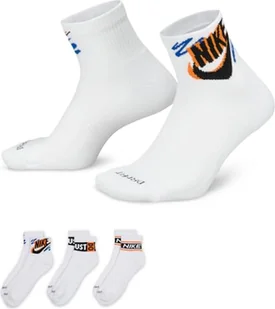 Nike Everyday Plus HJ9378 skarpety na kostkę (3 pary), - Skarpetki damskie - miniaturka - grafika 1