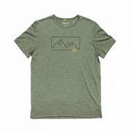 Koszulki sportowe męskie - Koszulka męska Devold Active "Outline" Tee Man Rozmiar: XL / Kolor: zielony/czarny - miniaturka - grafika 1