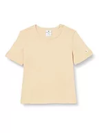 Koszulki i topy damskie - Champion Damska koszulka Legacy American Classics miękka bawełna 1 x 1 Rib Slim S/S T-shirt, taupe Brown, XL - miniaturka - grafika 1