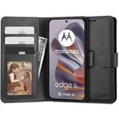 Etui i futerały do telefonów - Etui TECH-PROTECT Wallet do Motorola Edge 50 Neo Czarny - miniaturka - grafika 1