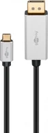 Kable USB - Kabel USB Goobay USB-C - DisplayPort 3 m Czarno-srebrny 60177 - miniaturka - grafika 1