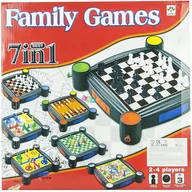 Gry planszowe - Lean Toys Lean Toys Gry 7w1 Zestaw Gier Planszowych Ludo - miniaturka - grafika 1