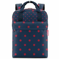 Torby na laptopy - reisenthel Allday Plecak 39 cm komora na laptopa mixed dots red - miniaturka - grafika 1