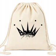 Plecaki worki - Worek Plecak EKO Beżowy SKZ BOYSBAND Prezent Na Buty Kapcie Do Szkoły Wzory - miniaturka - grafika 1