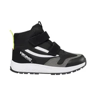 Buty dla chłopców - Viking Century Mid WP 2v, Męskie buty spacerowe dla dzieci i chłopców, Czarna limonka, 33 EU - miniaturka - grafika 1