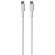 Akcesoria do smartwatchy - Kabel USB-C - USB-C PURO Icon Soft Cable 1.5 m Biały - miniaturka - grafika 1