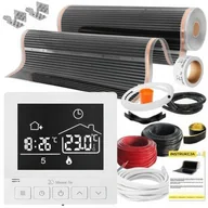 Ogrzewanie podłogowe - Folia grzewcza pod panele MISSION AIR MAL-160 W/m2 Black Silver 10m2 (10m x 100cm) + regulator Taurus Biały | Bezpłatny transport - miniaturka - grafika 1