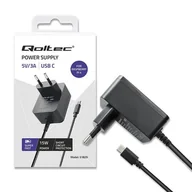 Ładowarki do telefonów - Ładowarka Super FAST PD for Raspberry PI 4 | USB-C | 15W | 5V | 3A | Czarna - miniaturka - grafika 1