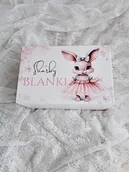 Pamiątka Chrztu Świętego - BIAŁY KUFEREK słodki króliczek pojemnik chrzest - miniaturka - grafika 1