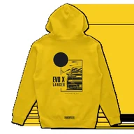 Odzież do sportów motorowych - Bluza z kapturem Mitsubishi Lancer Evo X żółta-3XL - miniaturka - grafika 1